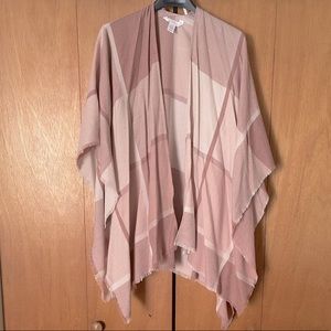 Lauren Conrad Blush and White Shawl